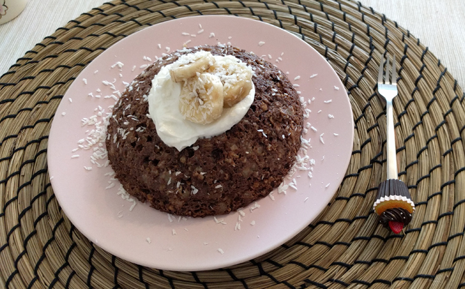 Mug Cake z ovesných vloček